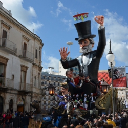 Putignano in its elegant procession of places